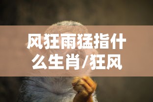 风狂雨猛指什么生肖/狂风暴雨猜一生肖
